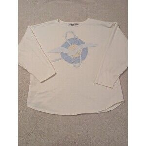 Vintage Partners By Mervyns Coastal Beach Seagull Long Sleeve Sweater Size L